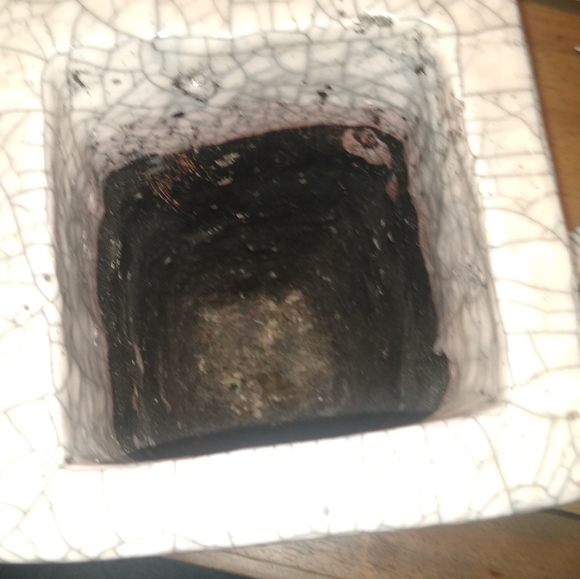 Vase chunky thick blue, white, in very good preown - Picture 6 of 8